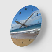 Pretty Ocean Tide Runde Wanduhr (Winkel)