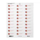 Pretty Octopus Return Address Labels (Vorne)