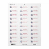 Pretty Octopus Return Address Labels (Vorne)