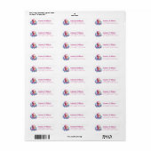 Pretty Octopus Return Address Labels (Vorne)