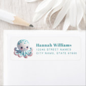 Pretty Octopus Return Address Labels (Insitu)