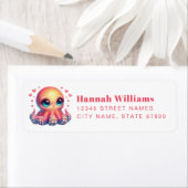 Pretty Octopus Return Address Labels (Insitu)
