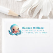 Pretty Octopus Return Address Labels (Insitu)