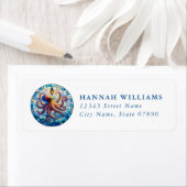 Pretty Octopus Return Address Labels (Insitu)