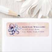 Pretty Octopus Return Address Labels (Insitu)