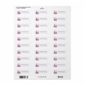 Pretty Octopus Return Address Labels (Vorne)