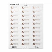 Pretty Octopus Return Address Labels (Vorne)