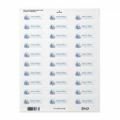 Pretty Octopus Return Address Labels (Vorne)