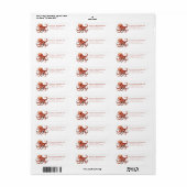Pretty Octopus Return Address Labels (Vorne)