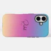 Pretty Ombre Personalized Phone Case-Mate iPhone Hülle (Rückseite (Horizontal))