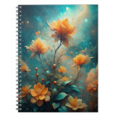 Pretty Orange Flowers  Notizblock (Vorderseite)