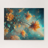 Pretty Orange Flowers Puzzle (Horizontal)