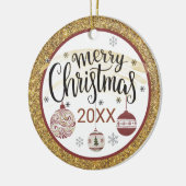 Pretty Paisley Custom Christmas Ornament (Links)