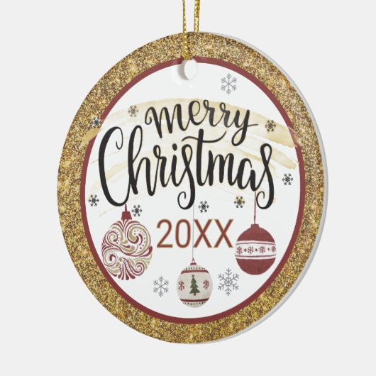 Pretty Paisley Custom Christmas Ornament (Links)