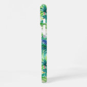 Pretty Palms Greenery | Anfangsmonogramm iPhone Hülle (Linke Seite)