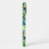 Pretty Palms Greenery | Anfangsmonogramm iPhone Hülle (Rechte Seite)