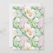 Pretty Pastel Calla Lily 18th Birthday Einladung (Rückseite)