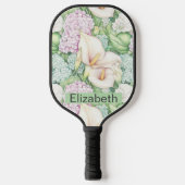 Pretty Pastel Calla Lily Personalized Pickleball Schläger (Vorderseite)