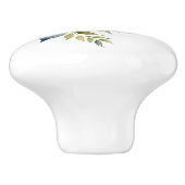 Pretty Pastel Floral Keramikknauf (Seitenansicht)