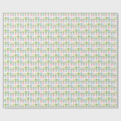 Pretty Pastel Flower Pots Pattern Geschenkpapier (Flach)