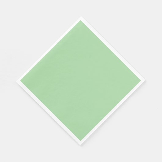 Pretty pastel green serviette (Ecke)