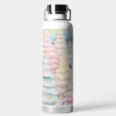 PRETTY PASTEL HOLIDAY CHRISTMAS TREES TRINKFLASCHE (Rückseite)