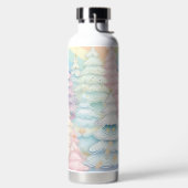 PRETTY PASTEL HOLIDAY CHRISTMAS TREES TRINKFLASCHE (links)