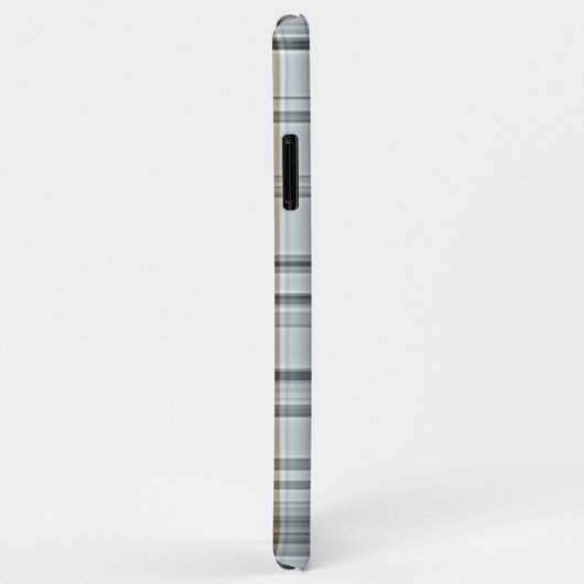 Pretty Pastel Pink Blue Retro Tartan Plädoyer Case-Mate iPhone Hülle (Hinten/Rechts)