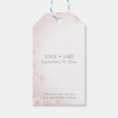 Pretty Pastel Pink Cherry Blossom Wedding favor Geschenkanhänger (Vorderseite)