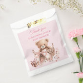 Pretty Pastel Pink Teddy Bear Baby Shower  Geschenktütchen (Versiegelt)