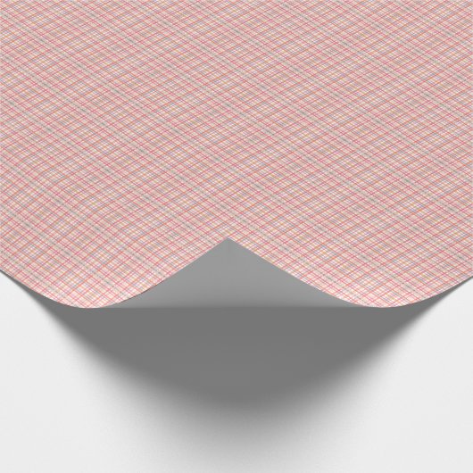 Pretty Pastel Plaid Geschenkpapier (Ecke)
