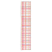 Pretty Pastel Plaid Kurzer Tischläufer (Vorderseite)