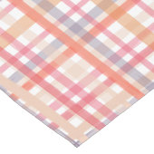 Pretty Pastel Plaid Kurzer Tischläufer (Ecke)