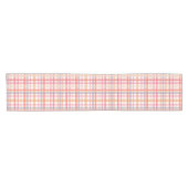 Pretty Pastel Plaid Kurzer Tischläufer (Horizontal)
