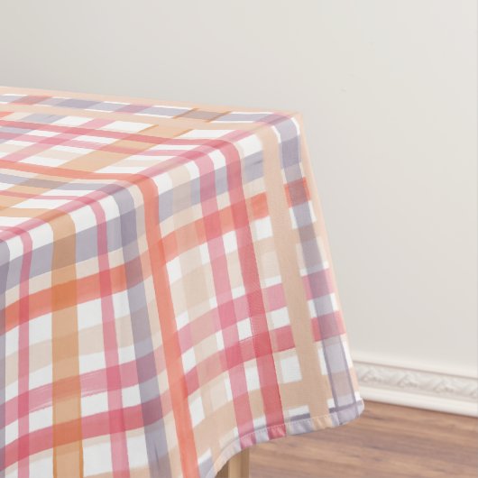 Pretty Pastel Plaid Tischdecke (Beispiel)