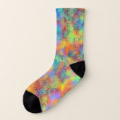 Pretty pastel rainbow colorful socks socken (Links - Außen)