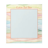 Pretty Pastel Rainbow Colors Personalized Notizblock (Vorderseite)