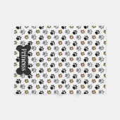 Pretty Paws Personalisieren Fleecedecke (Vorderseite (Horizontal))