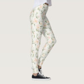 Pretty Peach Flowers Leggings (Rechts)