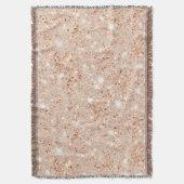 Pretty Peach Glitter Decke (Vorderseite Vertikal)