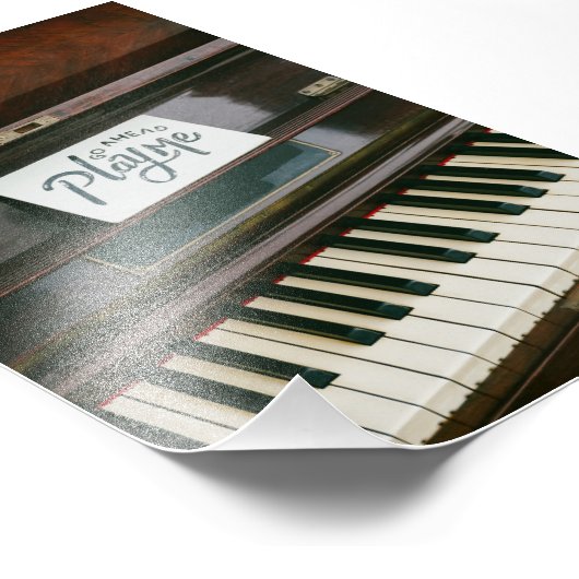 Pretty Piano Fotodruck (Ecke)