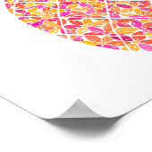 Pretty Pineapple Print Poster (Ecke)