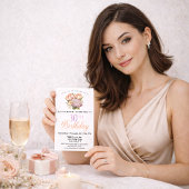 Pretty Pink and Orange Tulip 30th Birthday Einladung