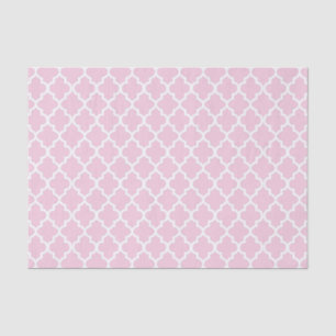 Pretty Pink and Quatrefoil Pattern - DIY Color Seidenpapier
