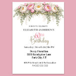 Pretty Pink and White Peony 60th Birthday Einladung<br><div class="desc">Celebrate a special milestone with this elegant 60th birthday invitation featuring a beautiful floral design inspired by soft peonies and lush eucalyptus greenery. The delicate pink and ivory blooms create a romantic garden aesthetic that feels both timeless and sophisticated, making it perfect for honoring a memorable birthday celebration with style...</div>