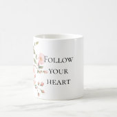 Pretty Pink Blush Cream Floral Kaffeetasse (Mittel)