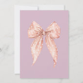 Pretty Pink Bow Boutique Baby Shower Einladung (Rückseite)