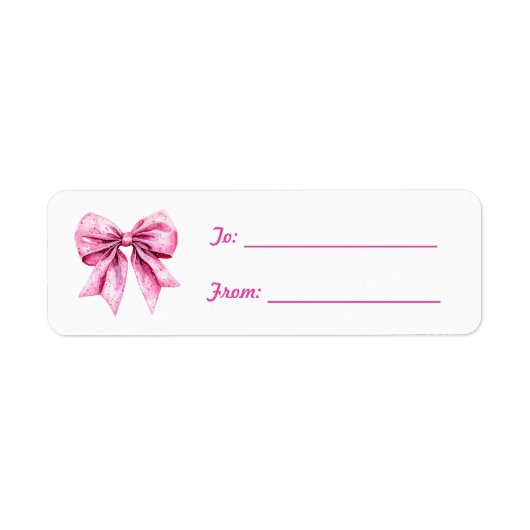 Pretty Pink Bow Ornament Christmas (Vorne)
