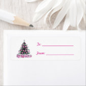 Pretty Pink Bow Ornament Christmas (Insitu)