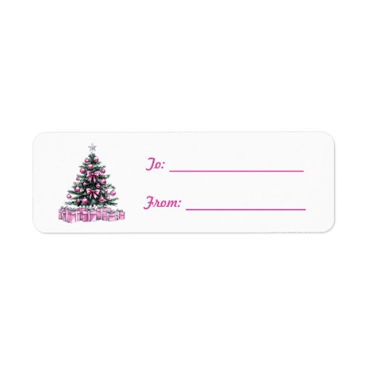Pretty Pink Bow Ornament Christmas (Vorne)